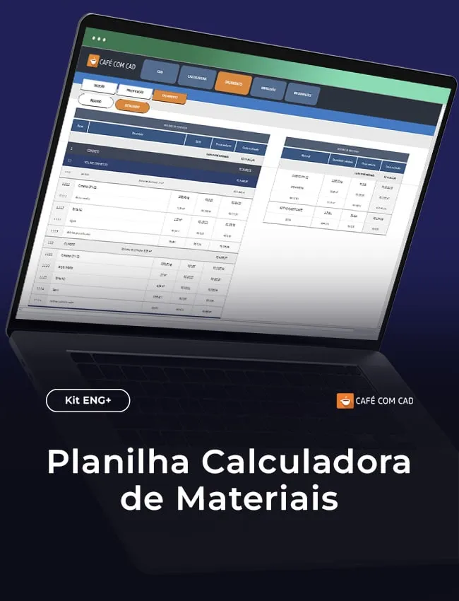 Banner da Planilha de Calculadora de Materiais