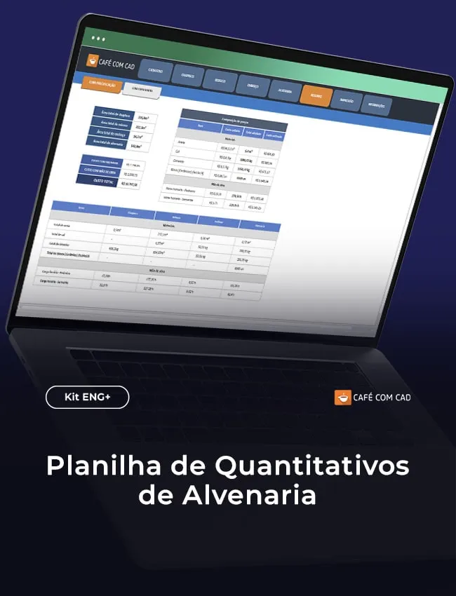 Banner da Planilha de Quantitativos de Alvenaria
